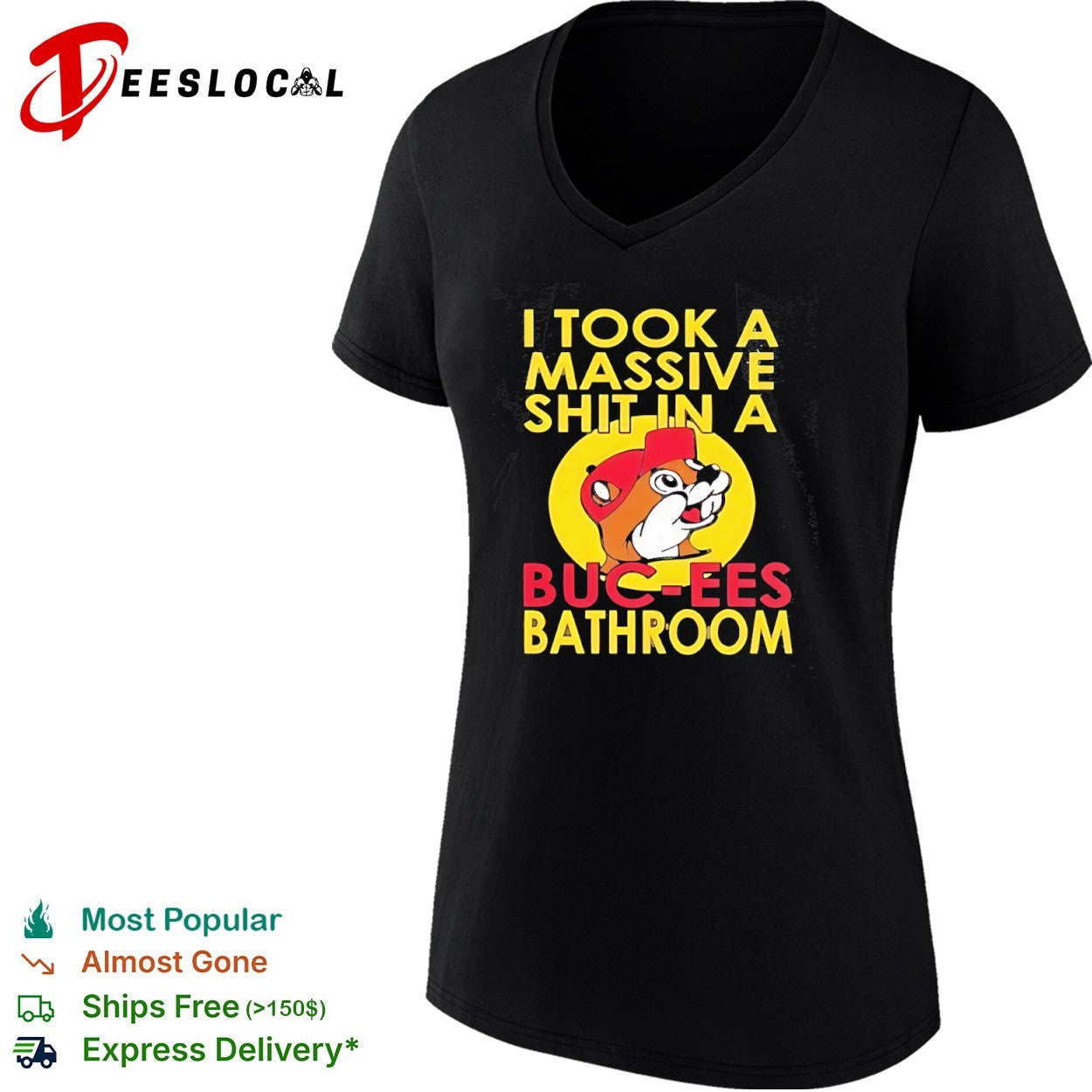 I took a massive shit in a Buc-ees bathroom beaver shirt