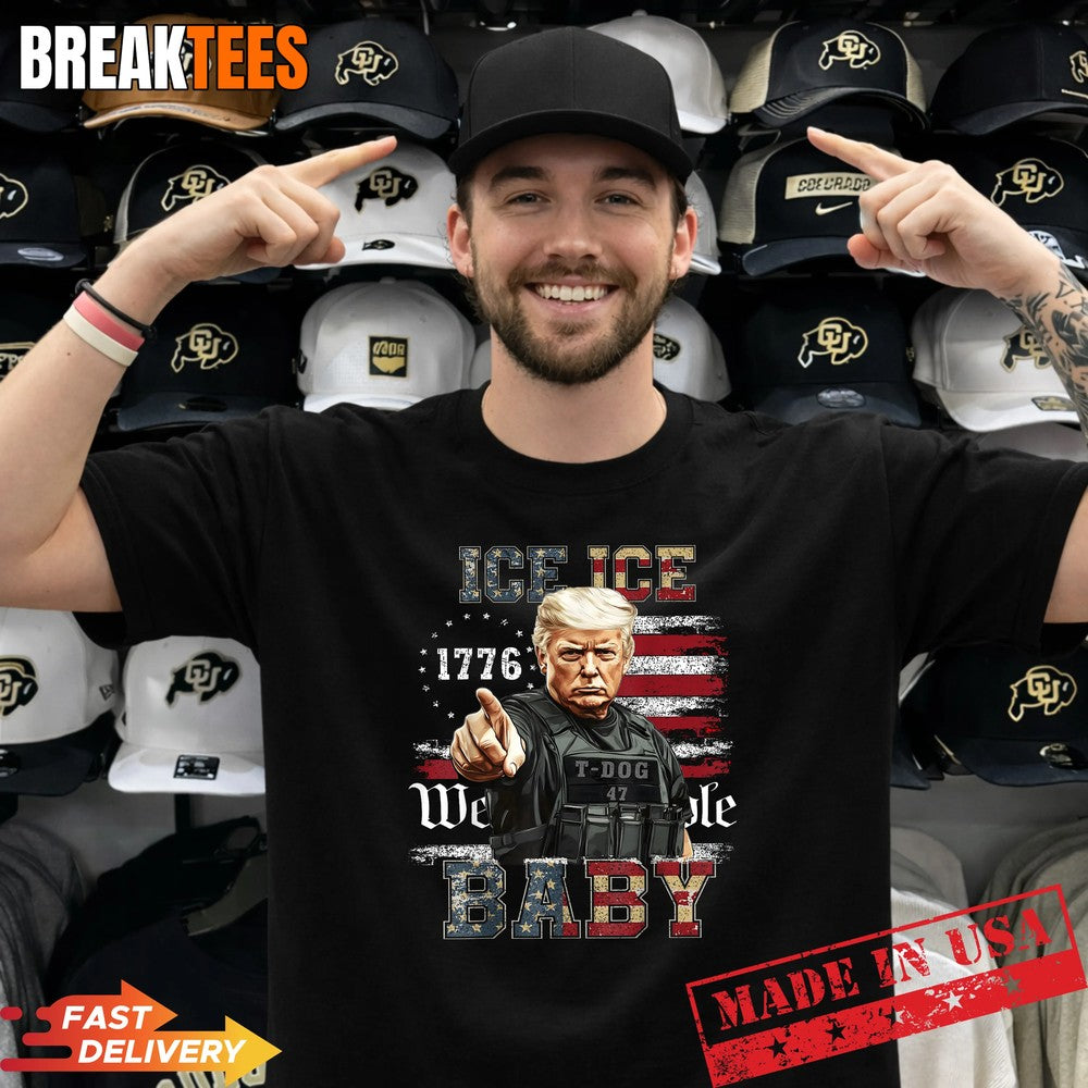 Ice Ice Baby Funny Trump Vintage Shirt