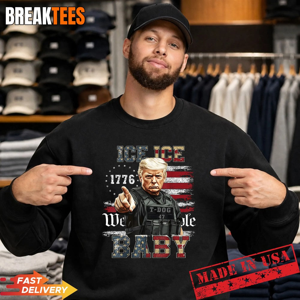 Ice Ice Baby Funny Trump Vintage Shirt