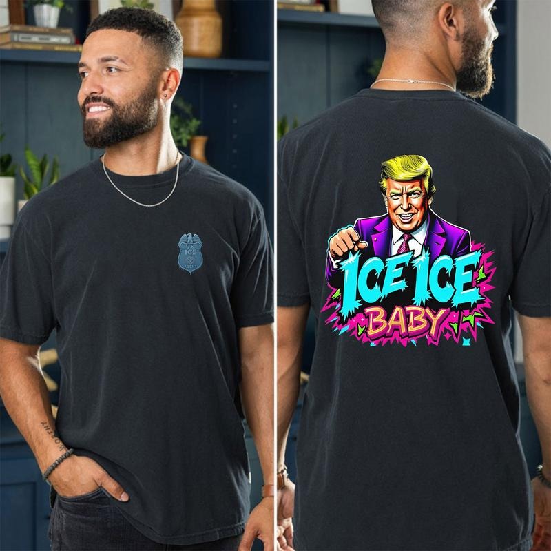 Ice Ice Baby Trump Shirt, Unisex Tee, Trending Graphic Tee style 02 Hoodie, Sweatshirt | PodTeesHub.com