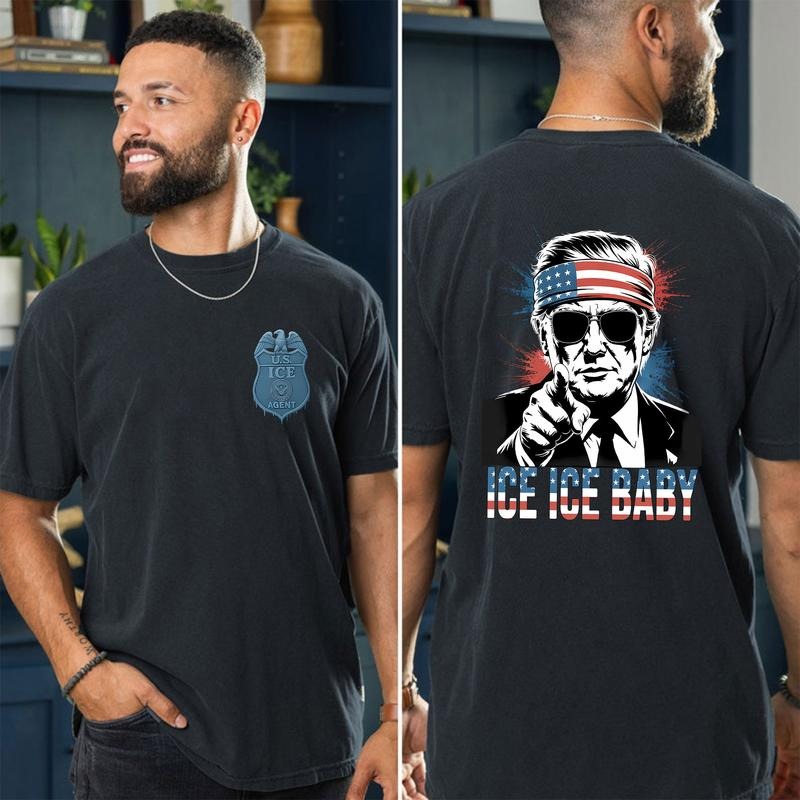 Ice Ice Baby Trump Shirt, Unisex Tee, Trending Graphic Tee style 03 Hoodie, Sweatshirt | PodTeesHub.com