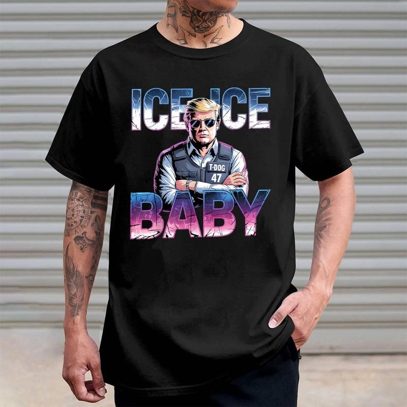 Ice Ice Baby Trump Shirt, Unisex Tee, Trending Graphic Tee style 04 Hoodie, Sweatshirt | PodTeesHub.com