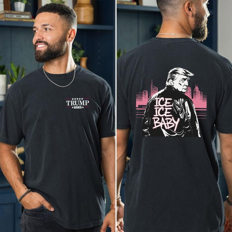 Ice Ice Baby Trump Shirt, Unisex Tee, Trending Graphic Tee style 05 Hoodie, Sweatshirt | PodTeesHub.com