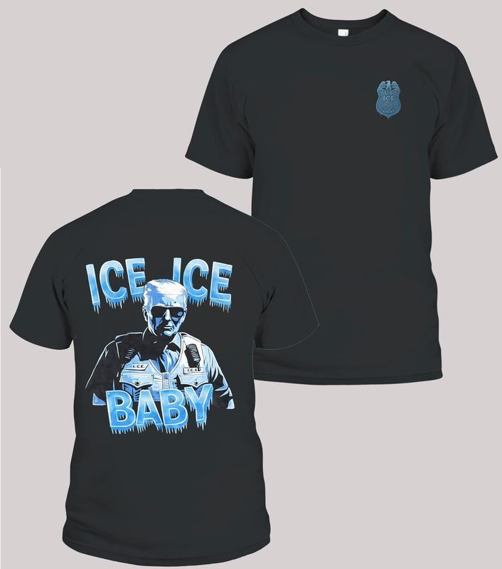 Ice Ice Baby Trump Shirt, Unisex Tee, Trending Graphic Tee style 06 Hoodie, Sweatshirt | PodTeesHub.com
