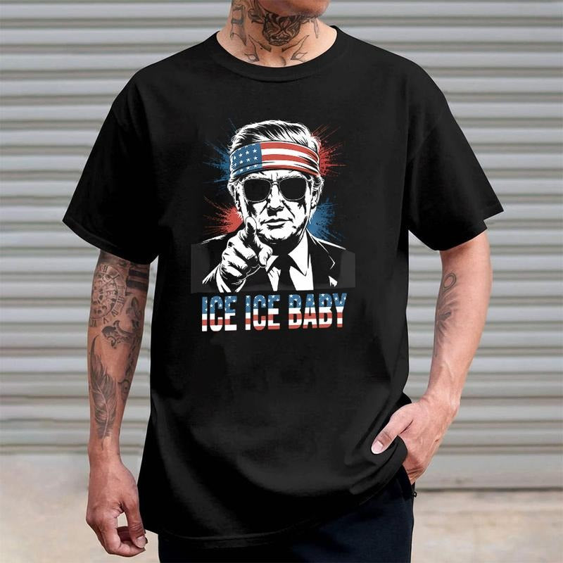 Ice Ice Baby Trump Shirt, Unisex Tee, Trending Graphic Tee style 07 Hoodie, Sweatshirt | PodTeesHub.com
