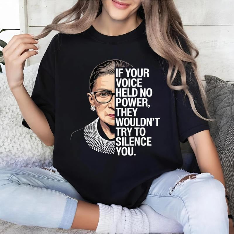 If Your Voice Held No Power They Wouldn't Try Silence RGB T-Shirt, Unisex T-shirt for Men and Women, Casual Wear Hoodie,...