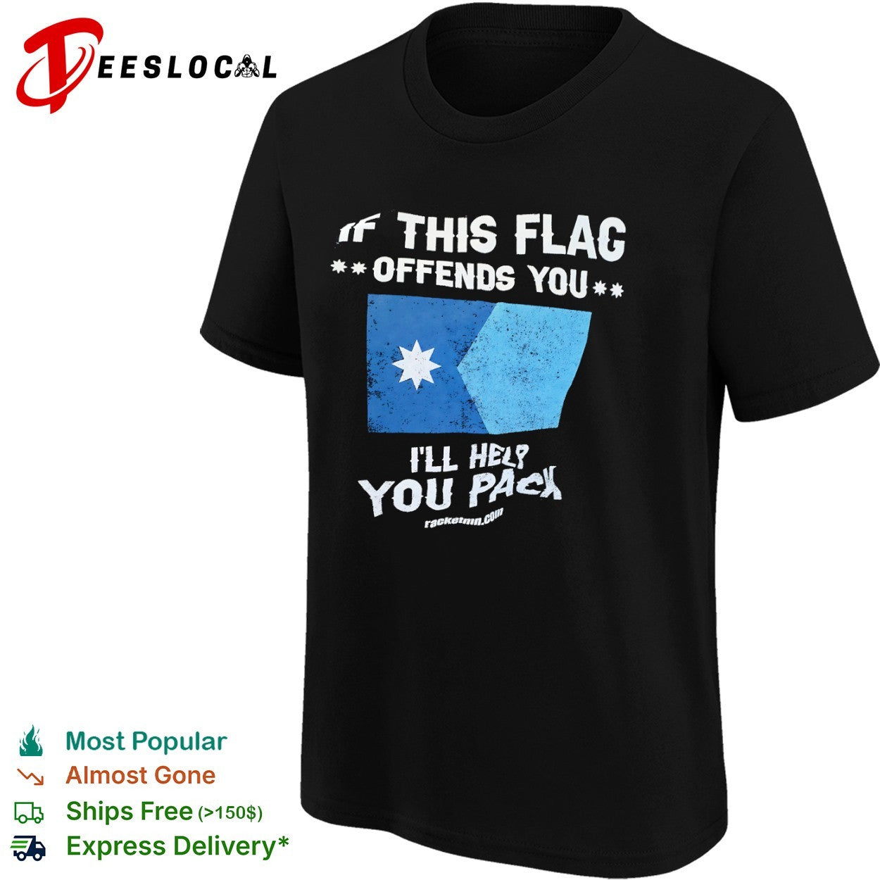 If this flag offends you I will help you pack Minnesota State Flag shirt