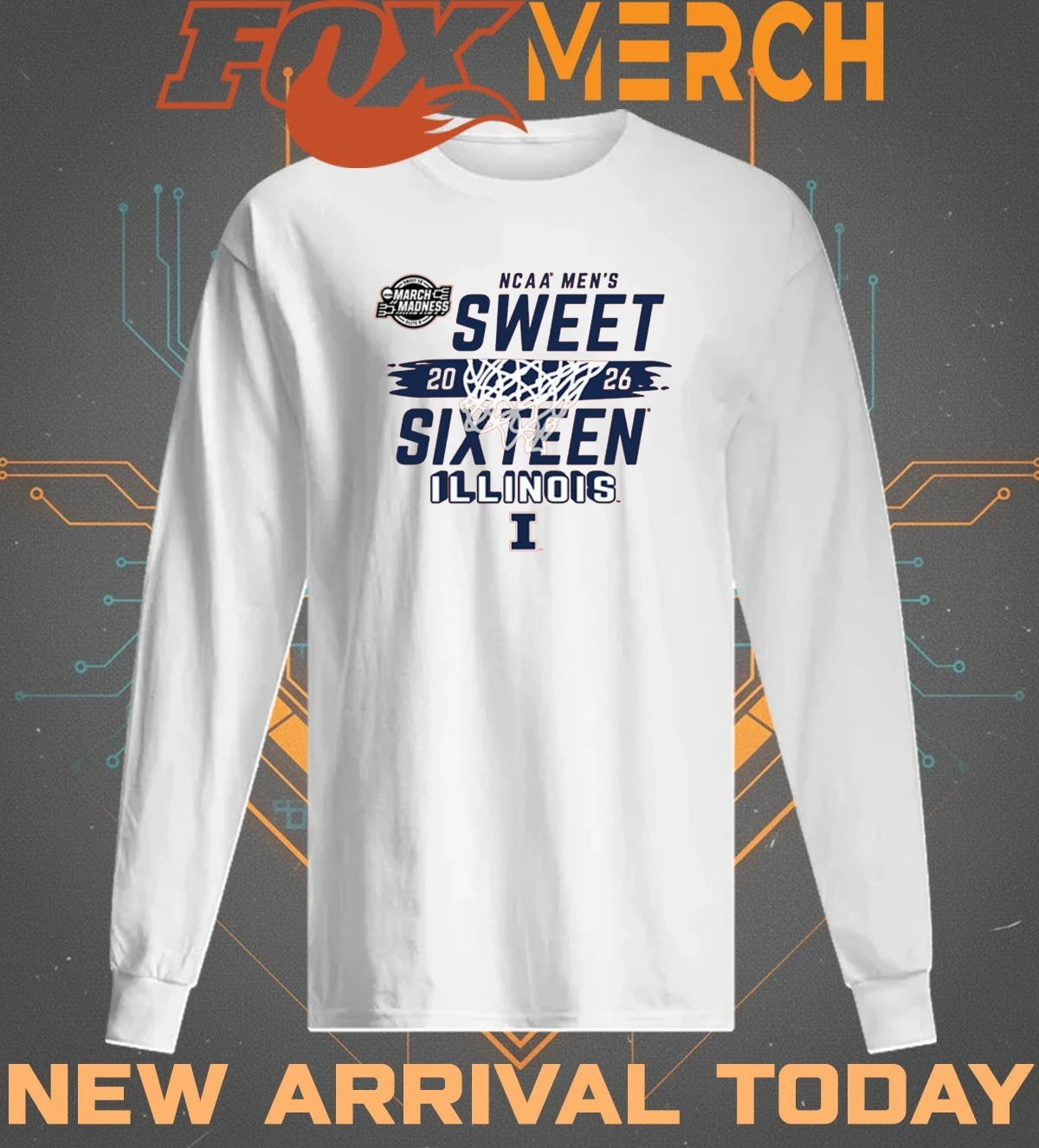 Illinois Fighting Illini 2026 NCAA March Madness Sweet 16 Bound shirt