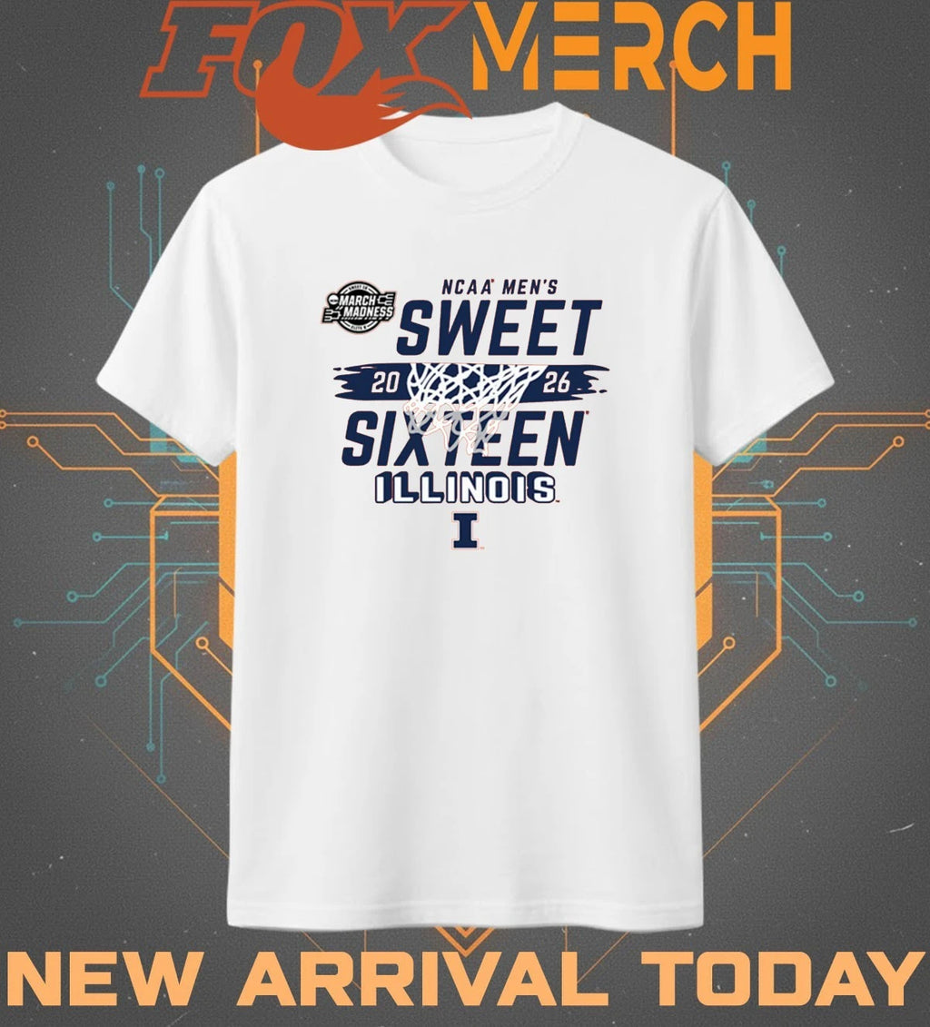 Illinois Fighting Illini 2026 NCAA March Madness Sweet 16 Bound shirt