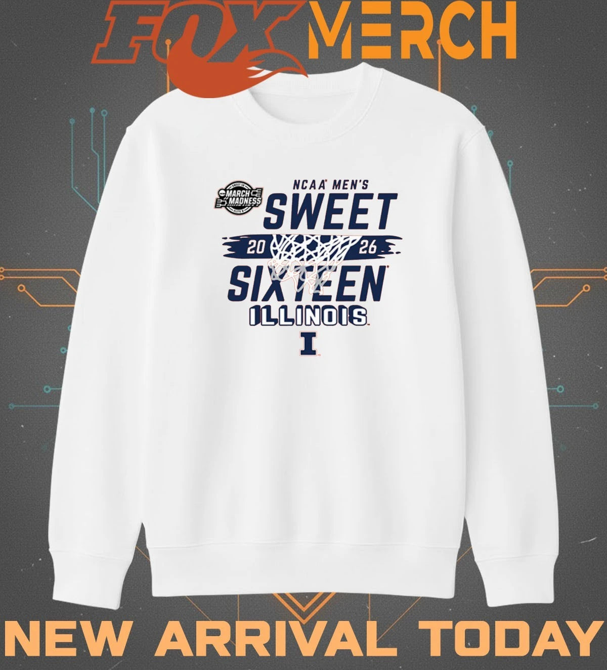 Illinois Fighting Illini 2026 NCAA March Madness Sweet 16 Bound shirt