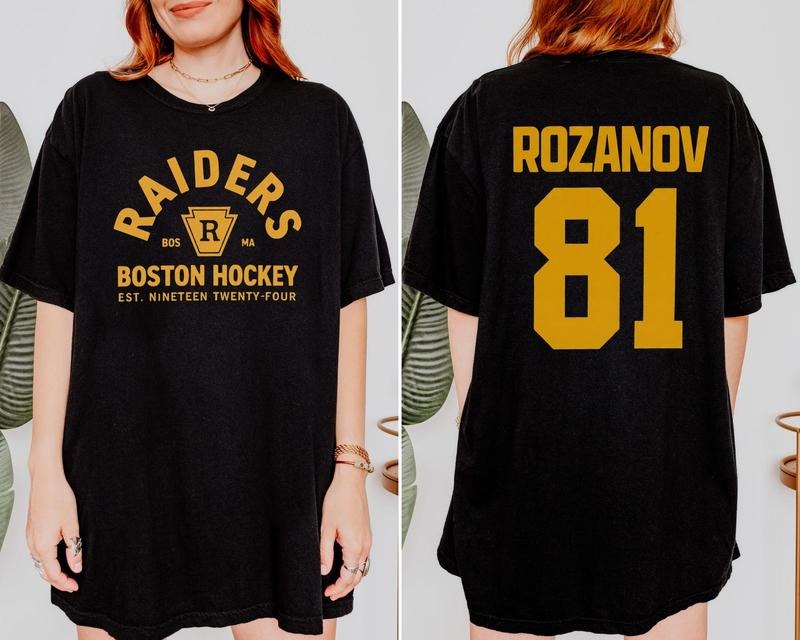 Ilya Rozanov #81-Boston Raiders Tee,Hudson Williams Connor Storrie Shirt,Heated Rivalry Inspired Shirt, Shane Hollander...