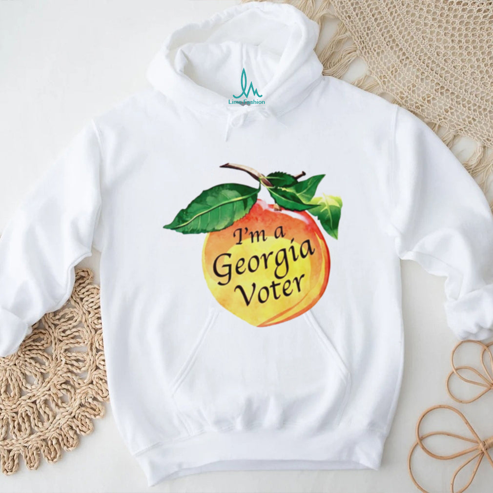 Im A Georgia Voter Watercolor Peach Election Pride T Shirt