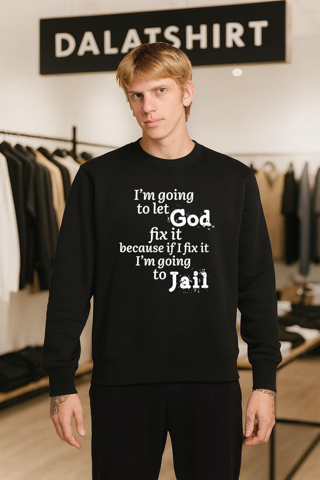 I’m Going To Let God Fix It Because If I Fix It I’m Going To Jail shirt