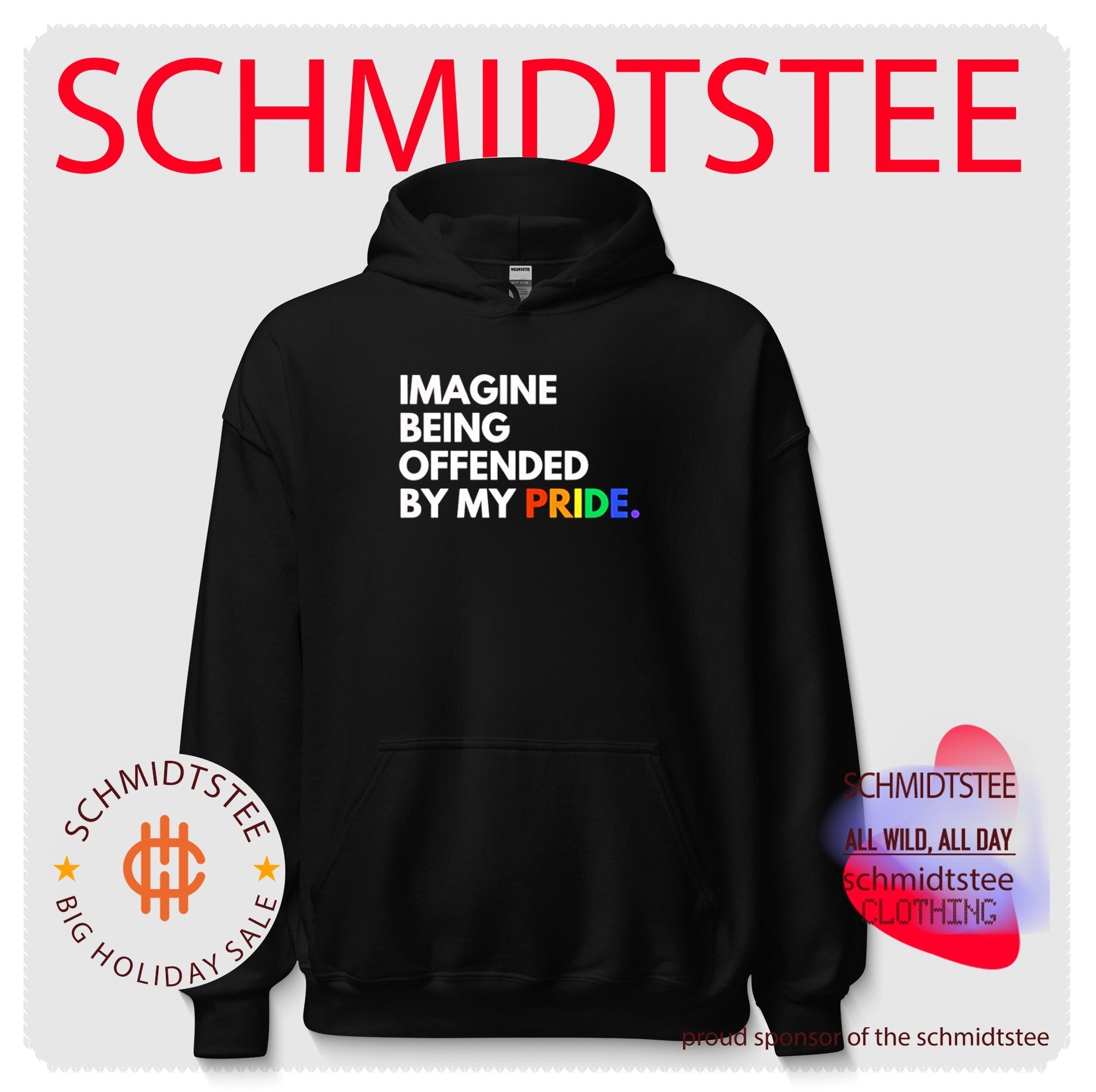 Imagine bering offended by my pride rainbow text shirt