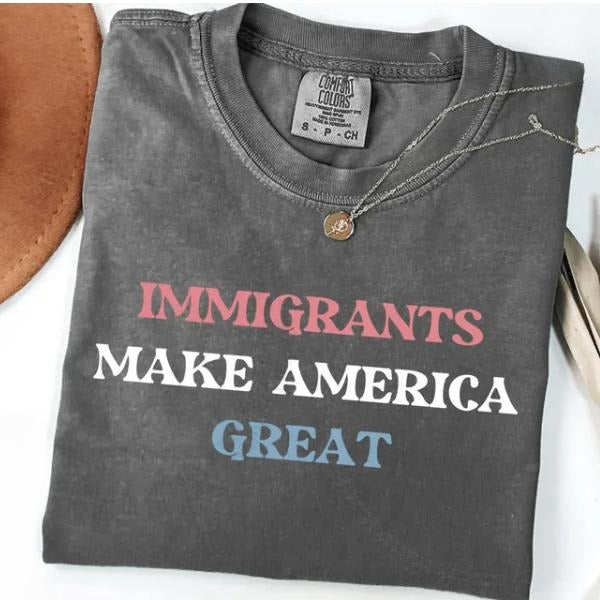Immigrants Make America Great Shirt, Anti Racism Shirt, Social Activist Shirt, Antiracist T-shirt Hoodie, Sweatshirt