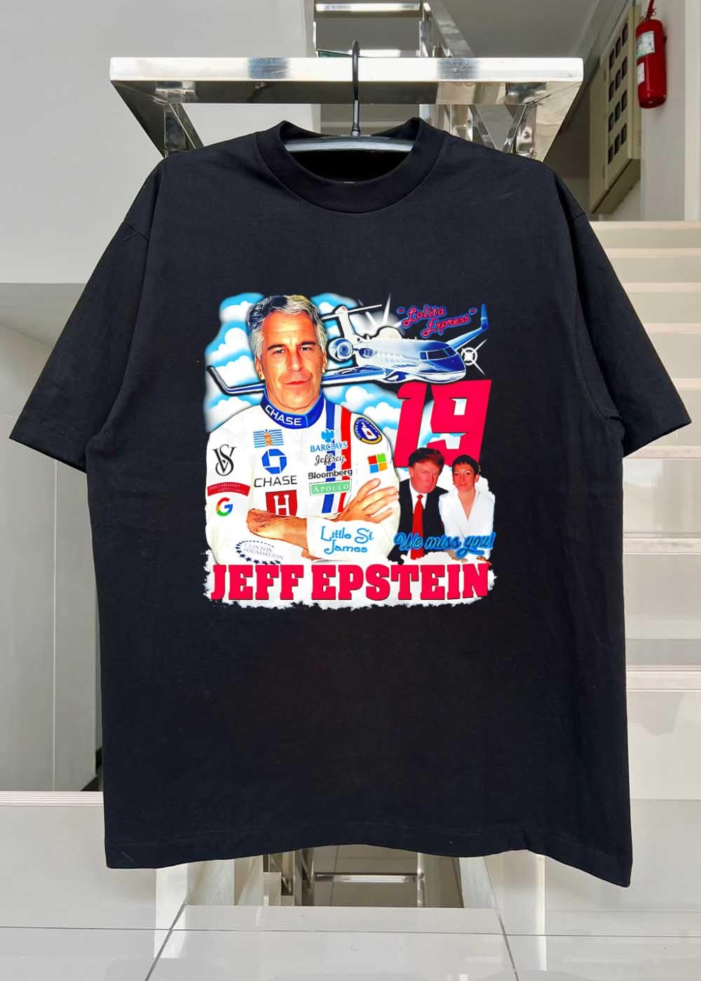 In Memory of the Lolita Express Chase Barclays Bloomberg Apollo Clinton Foundation shirt
