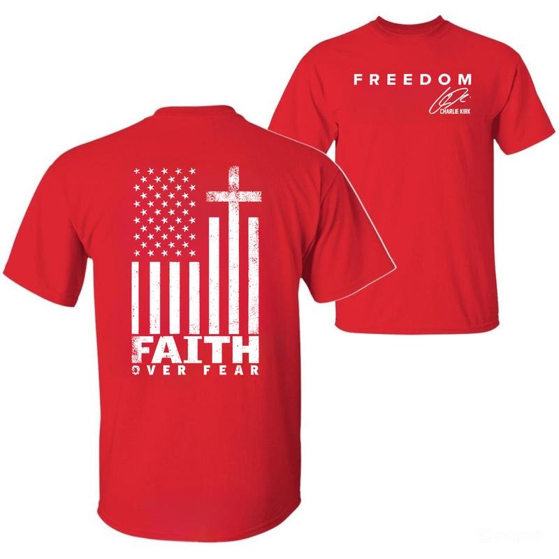 In October We Wear Red Birthday T-shirt, C.Kirk Tribute shirt, Faith Over Fear Distressed tshirt, CJK Day Celebration...