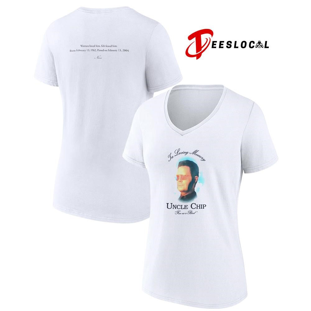 In loving memory Uncle Chip free as a bird women loved him graphic shirt