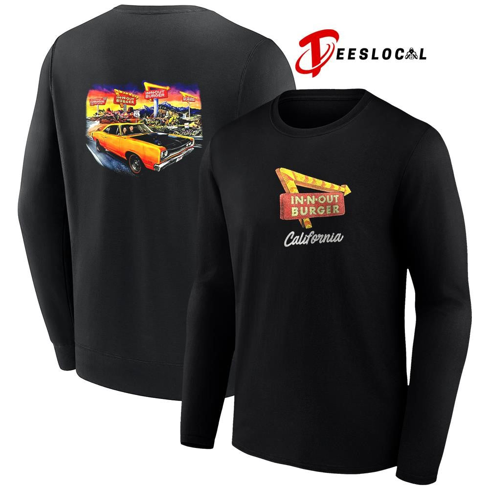 In n Out burge California comic vintage graphic shirt