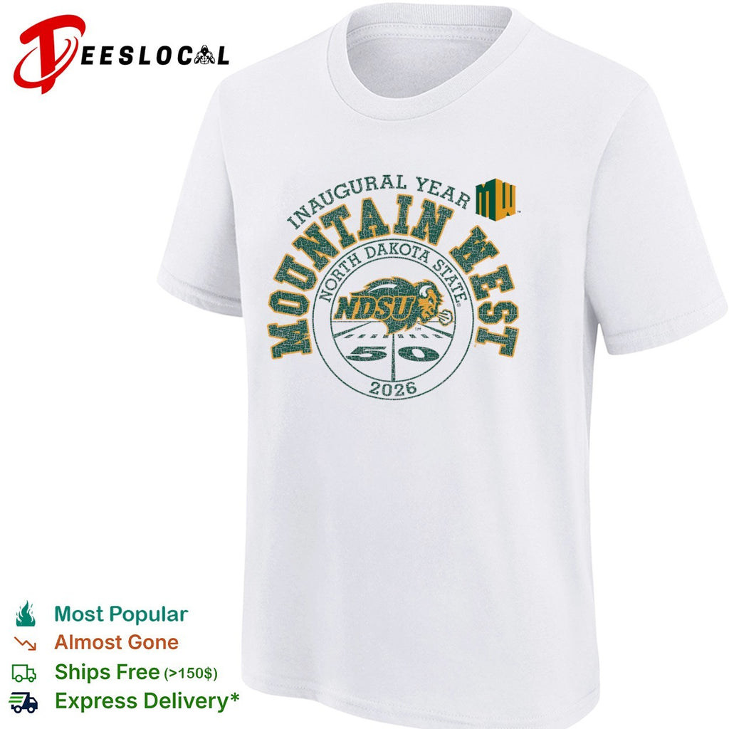 Inaugural Year Mountain West North Dakota State NDSU 2026 50 football shirt