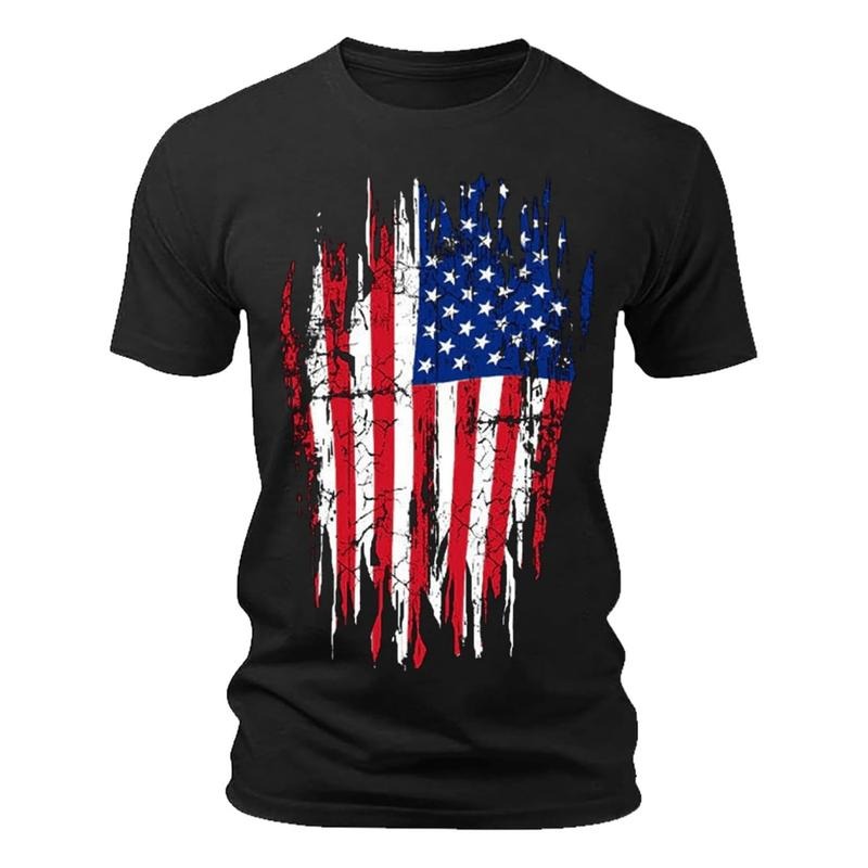 Independence Day Tshirt american for men sleeve crew neck military patriotic shirts black tokwear Tee Hoodie, Sweatshirt