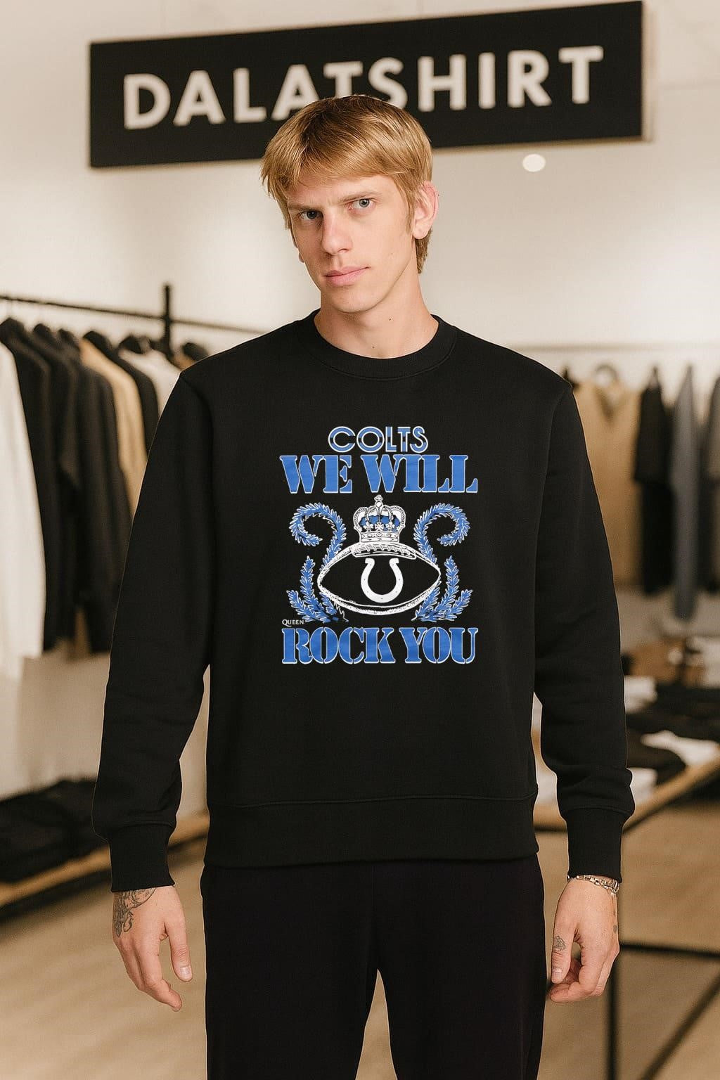 Indianapolis Colts We Will Rock You Football Crown shirt