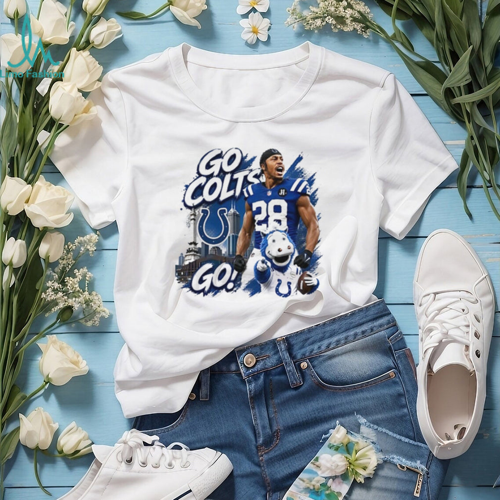 Indianapolis Colts go Colts go Jonathan Taylor and mascot shirt