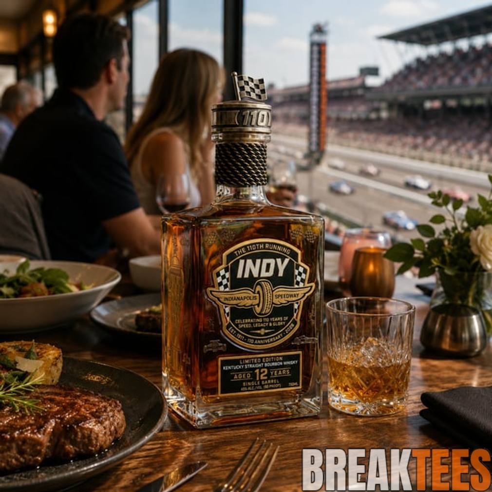 Indy 500 110th Anniversary Limited Edition Whiskey Bottle
