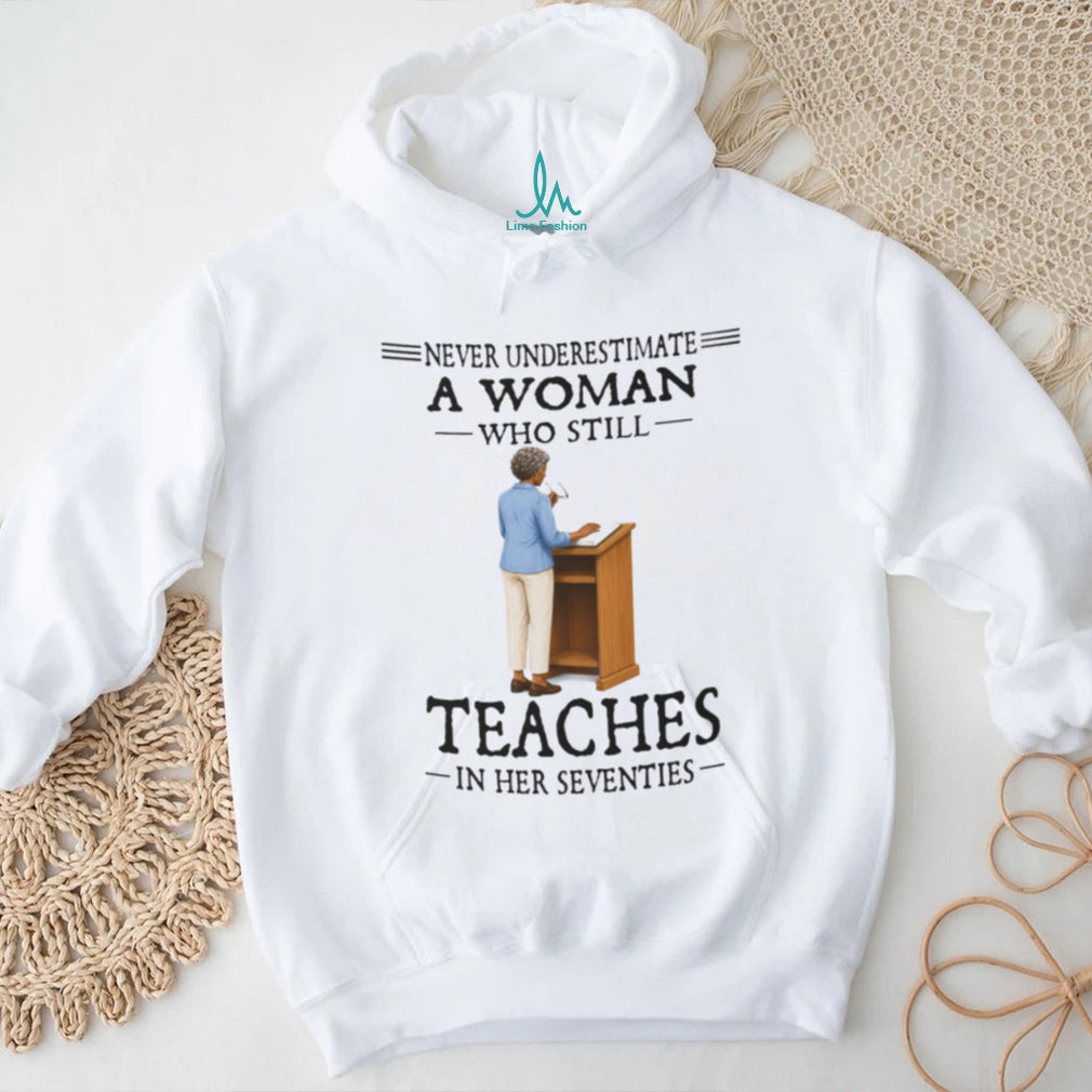 Inspiring Woman Teacher Education 70th Birthday Shirt