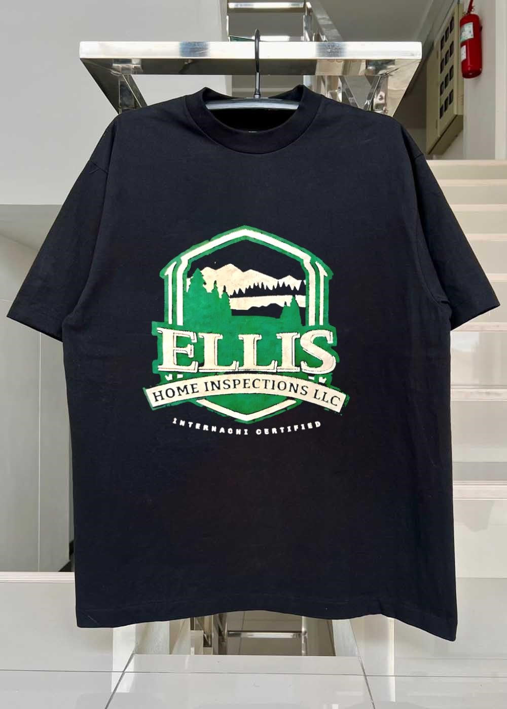 Internachi Certified Ellis Home Inspections Mountain Forest Logo T-Shirt