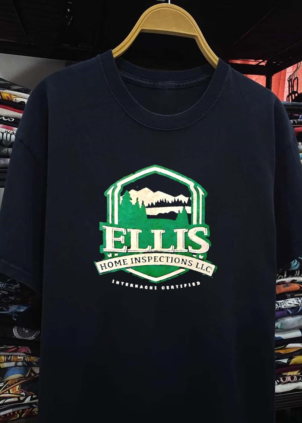 Internachi Certified Ellis Home Inspections Mountain Forest Logo T-Shirt