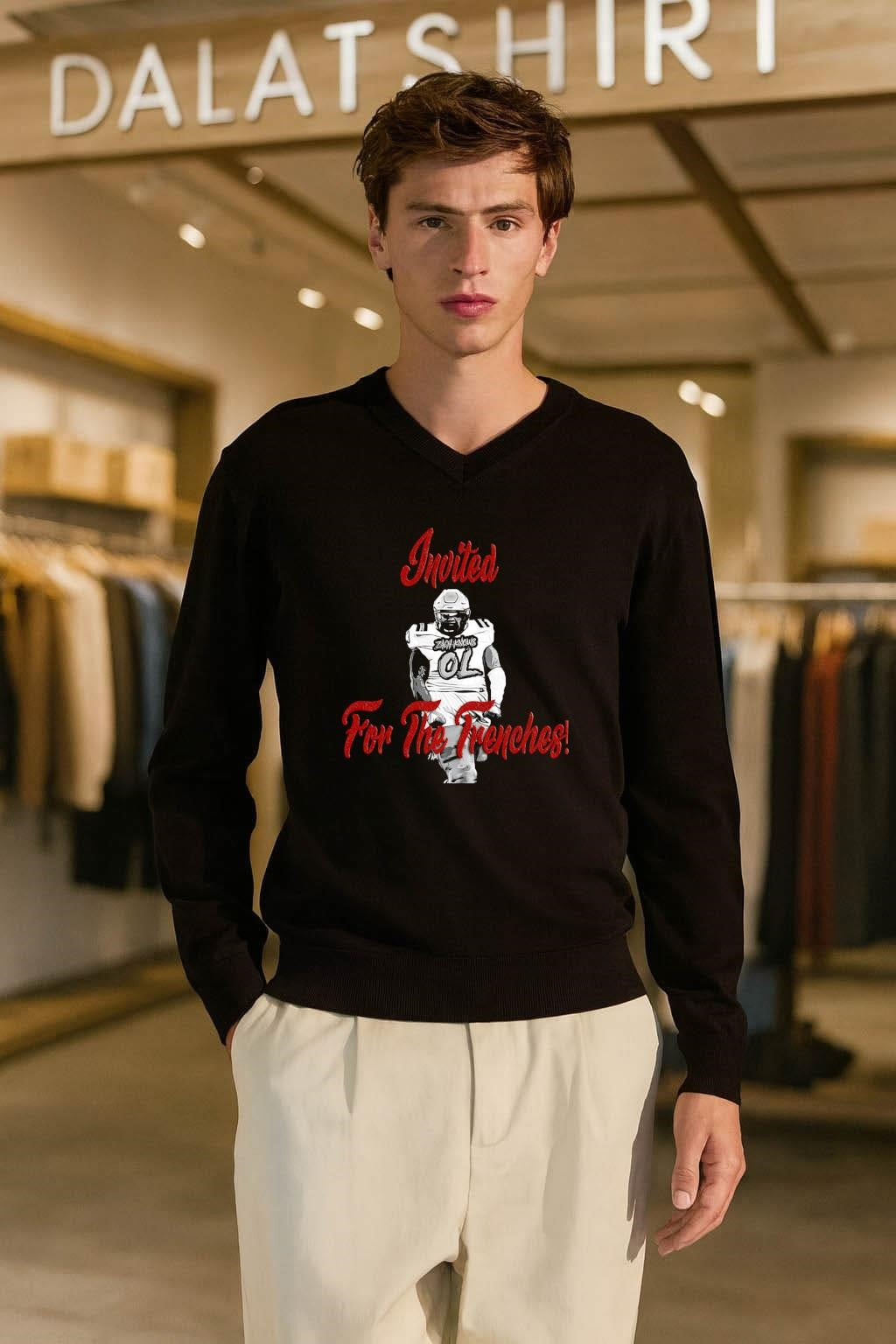 Invited For The Trenches Zach Knows Football shirt