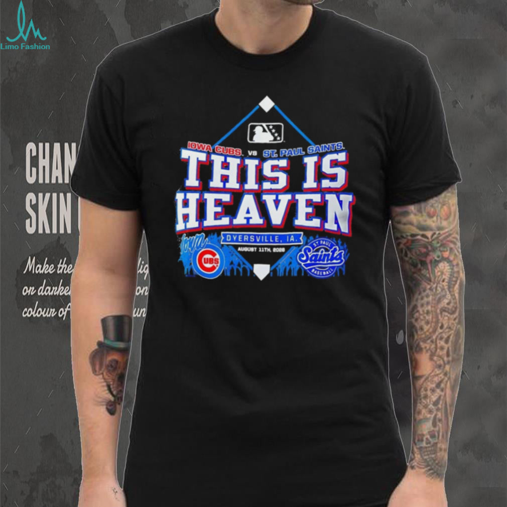 Iowa Cubs vs St. Paul Saints Baseball This is Heaven Oversville IA shirt