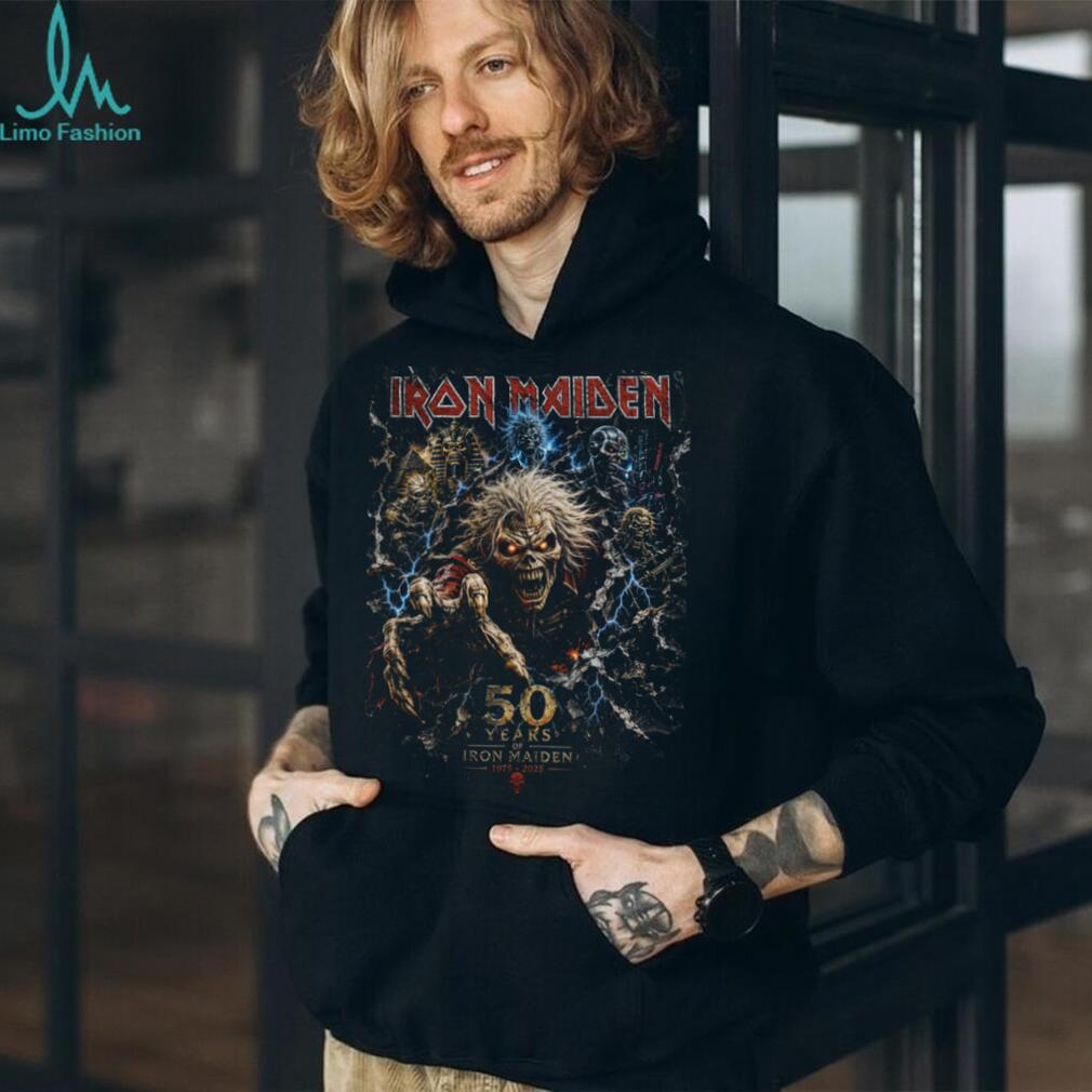 Iron Maiden 50 Years Anniversary Eddie Monster Heavy Metal T Shirt