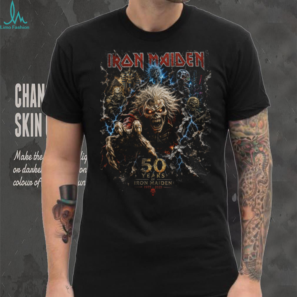 Iron Maiden 50 Years Anniversary Eddie Monster Heavy Metal T Shirt