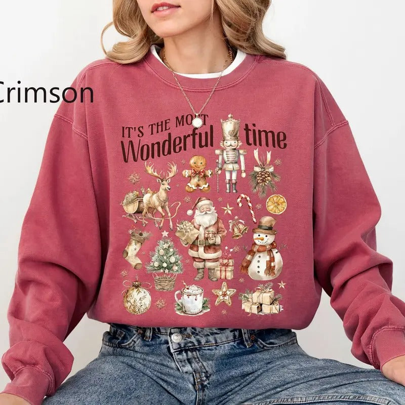 It's The Most Wonderful Time Of The Year Sweatshirt, Vintage Christmas Tee Shirt, Nutcracker Christmas Shirt, Vintage...
