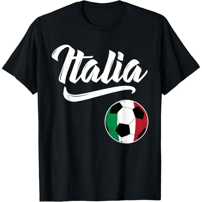 Italian Soccer Team Jersey With National Flag Design For Football Fans T-Shirts, Hoodie, Sweatshirt | PodTeesHub.com