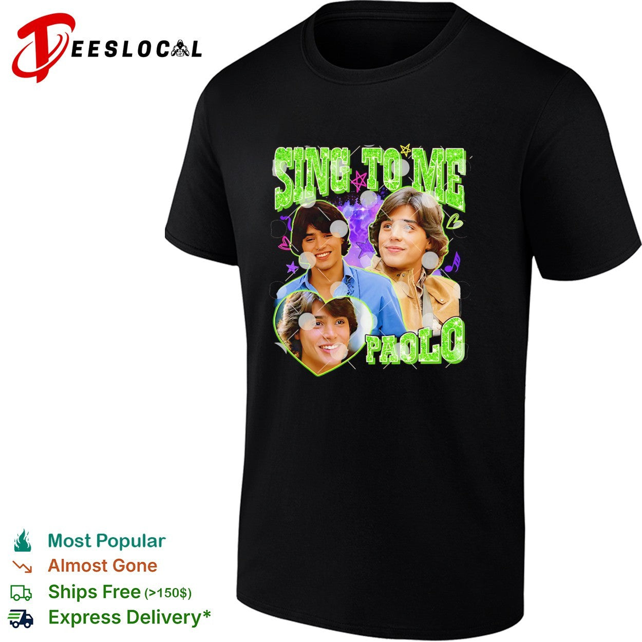 Izzie McGuire Sing To Me Paolo graphic shirt