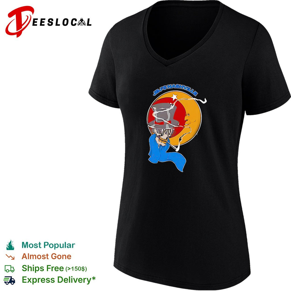JBJ’s Nashville skull cowboy smoking moon vintage shirt