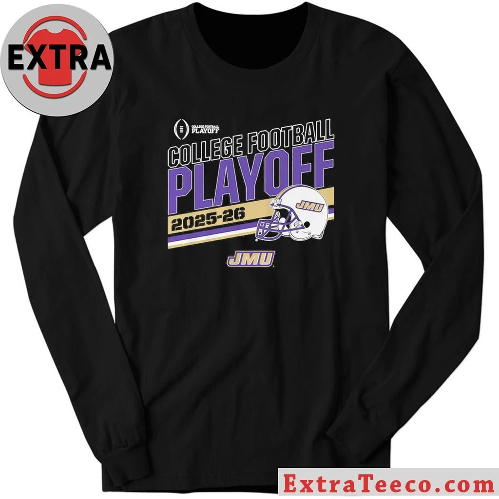JMU Football 2025 CFB Playoff Stripe James Madison Dukes College Football Playoff Shirt James Madison Dukes Football Tee