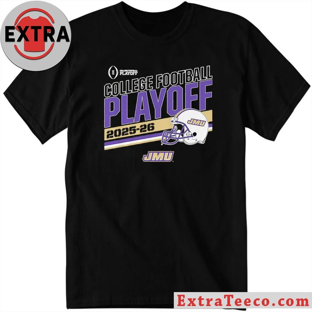 JMU Football 2025 CFB Playoff Stripe James Madison Dukes College Football Playoff Shirt James Madison Dukes Football Tee