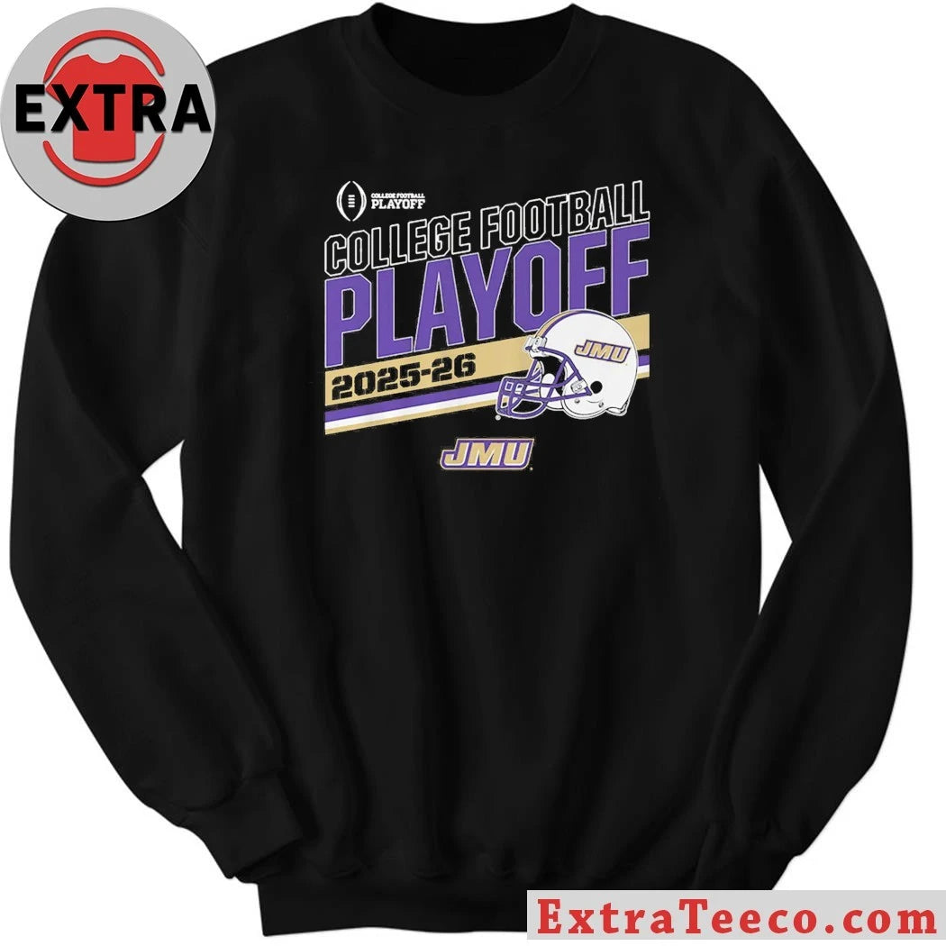 JMU Football 2025 CFB Playoff Stripe James Madison Dukes College Football Playoff Shirt James Madison Dukes Football Tee