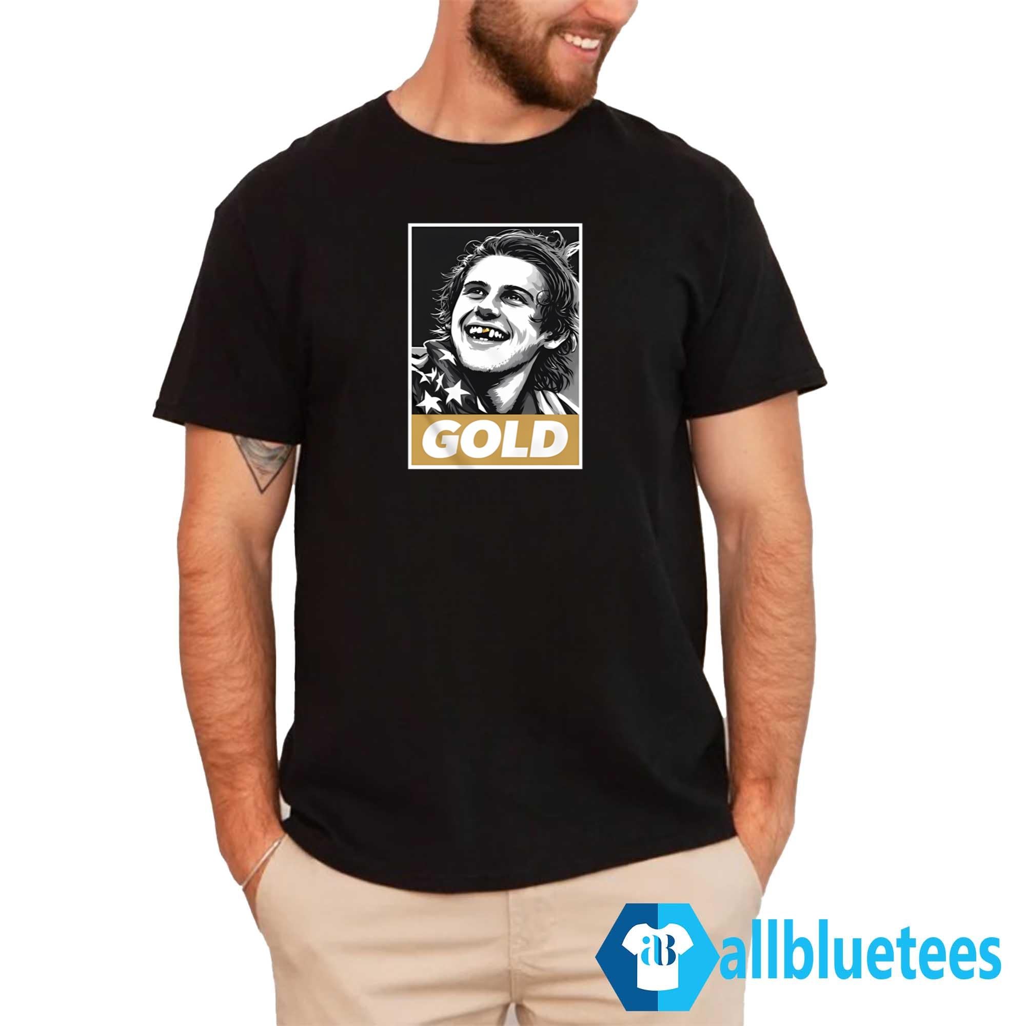 Jack Hughes Olympic Gold Shirt