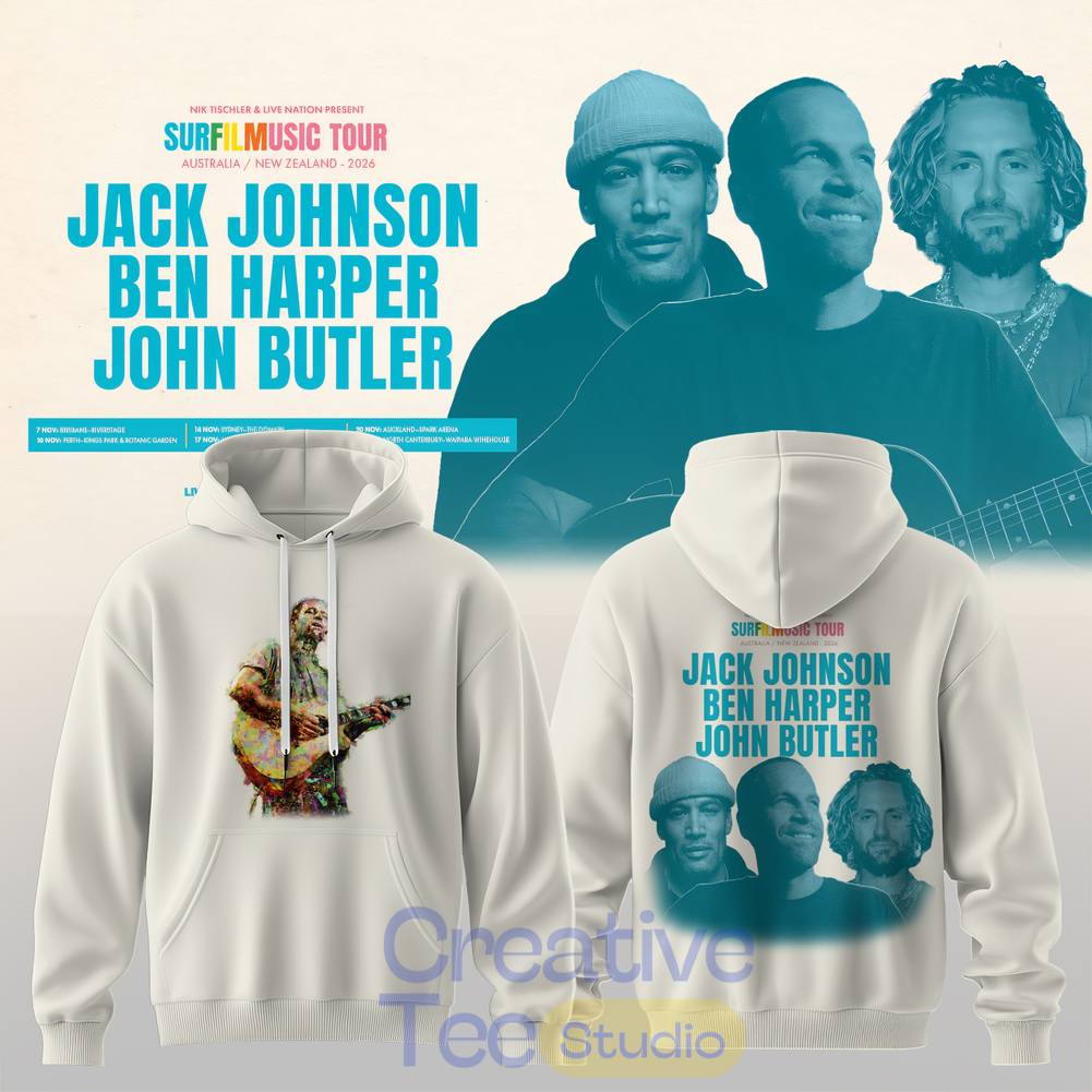 Jack Johnson SURFILMUSIC Tour 2026 Hoodie