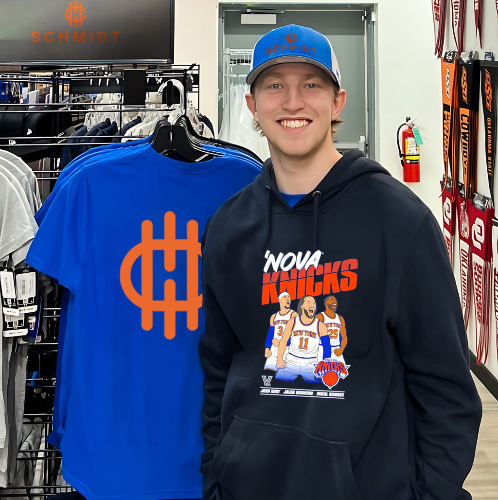Jalen Brunson Josh Hart and Mikal Bridges Nova Knicks shirt
