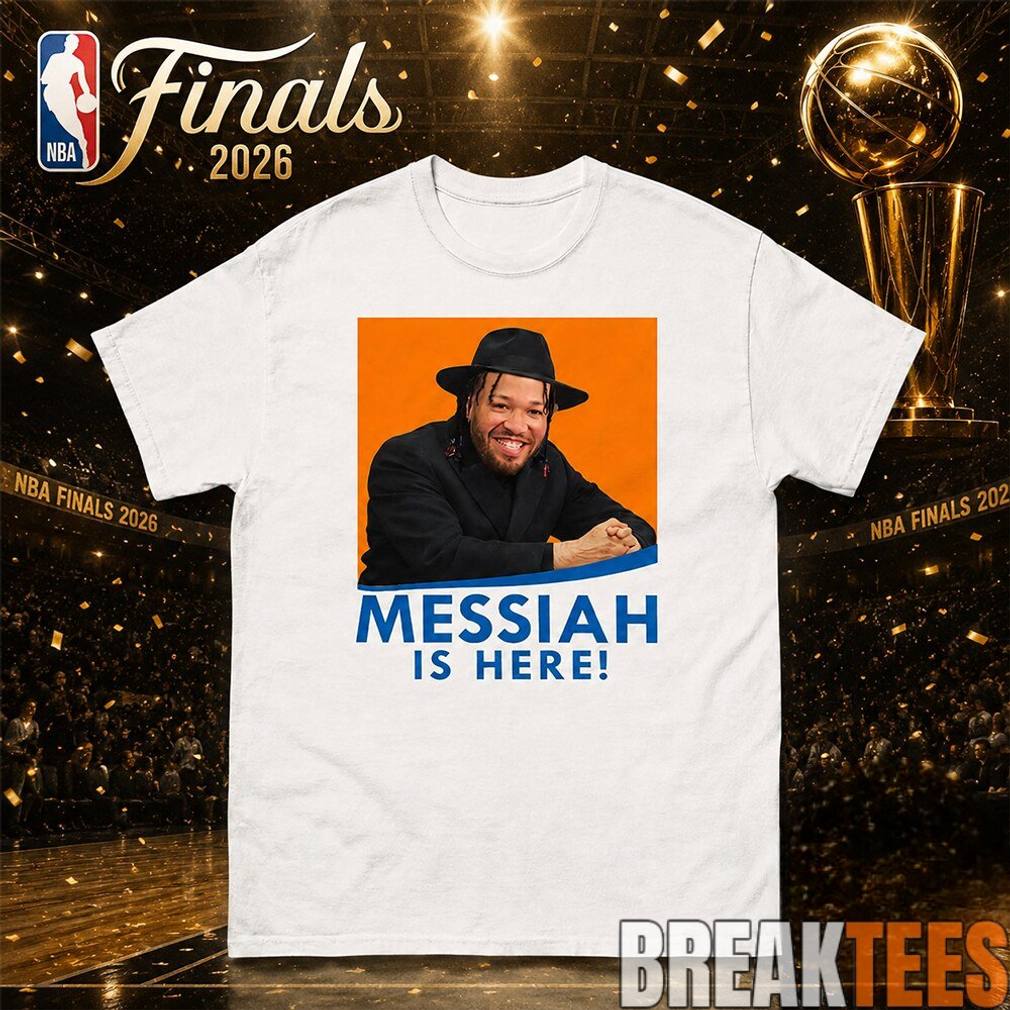 Jalen Brunson ‘Messiah Is Here’ 2026 NBA Finals Game 2 Shirt