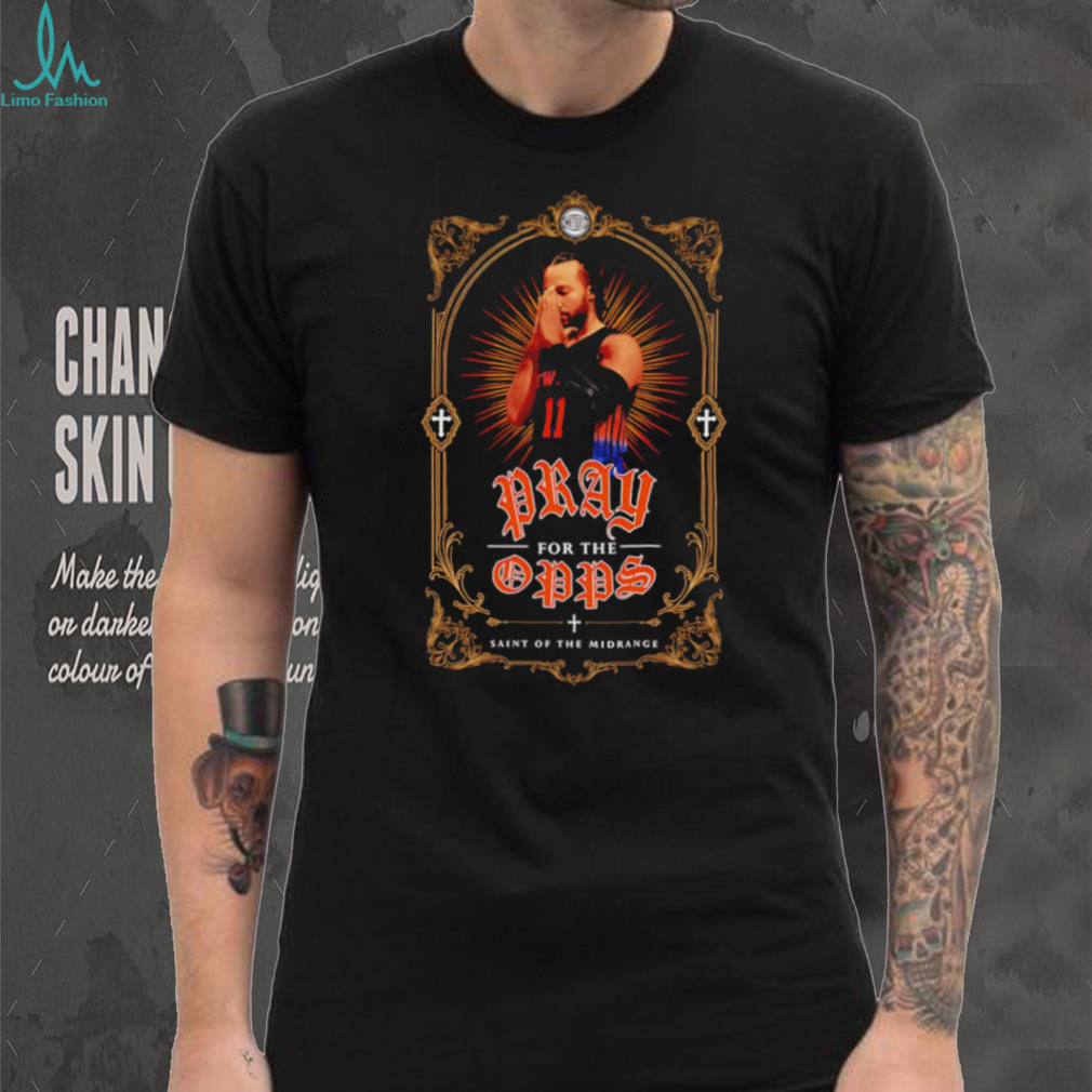Jalen Brunson Pray For The Opps Saint Of The Midrange Basketball T Shirt