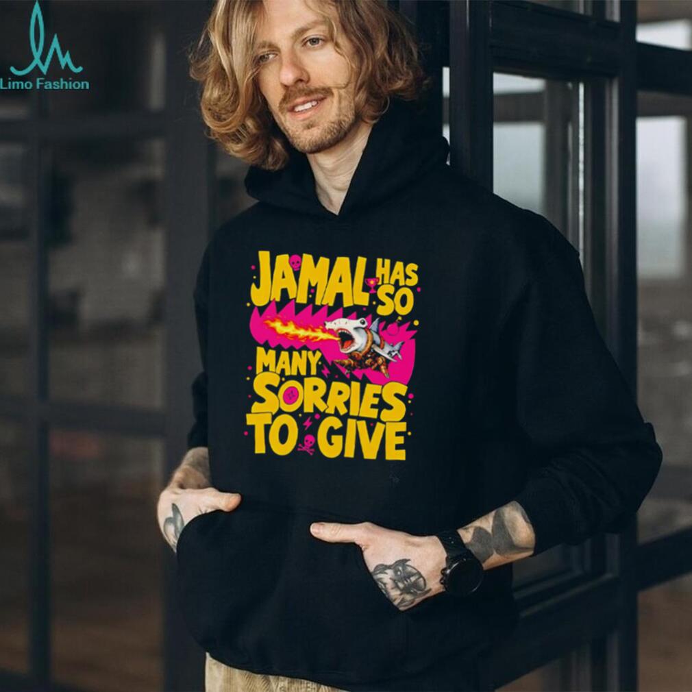 Jamal Has So Many Sorries Hammerhead Shark Funny Graphic T Shirt