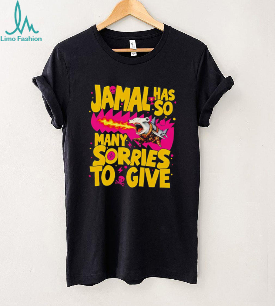 Jamal Has So Many Sorries Hammerhead Shark Funny Graphic T Shirt