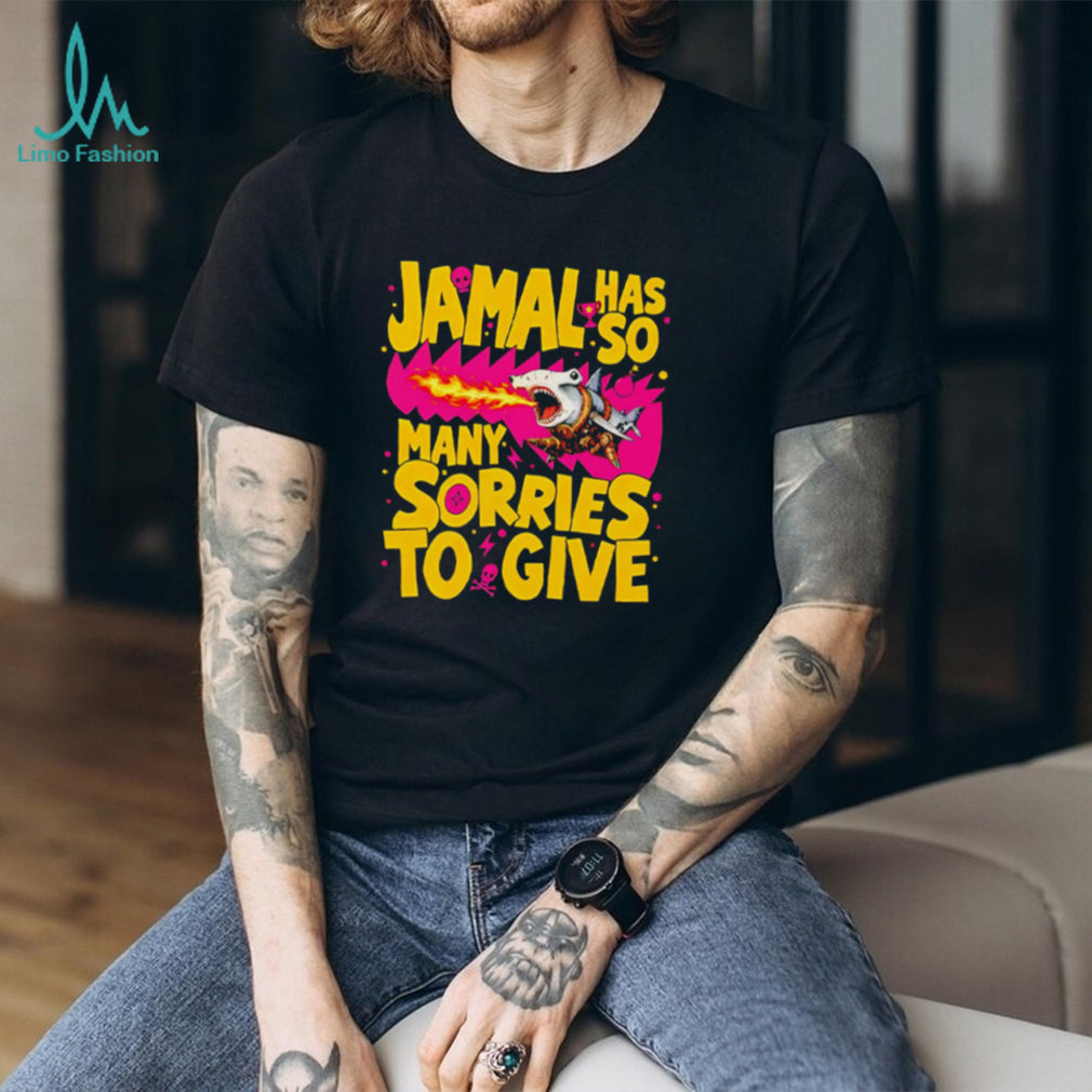 Jamal Has So Many Sorries Hammerhead Shark Funny Graphic T Shirt